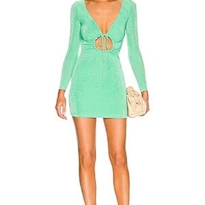 NWOT Hailey Mini Dress in Green SUPERDOWN